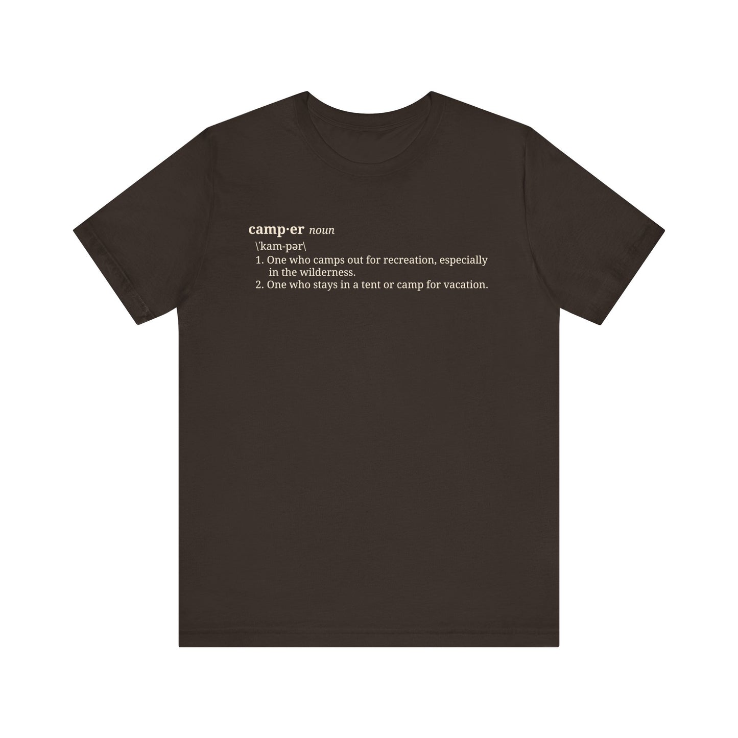 Camper Definition Tee - 9 colors